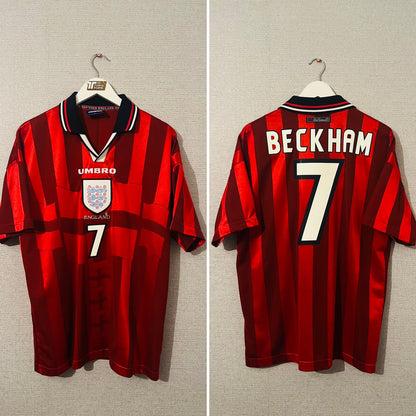 England away football shirt        W/C 1998 Beckham Large