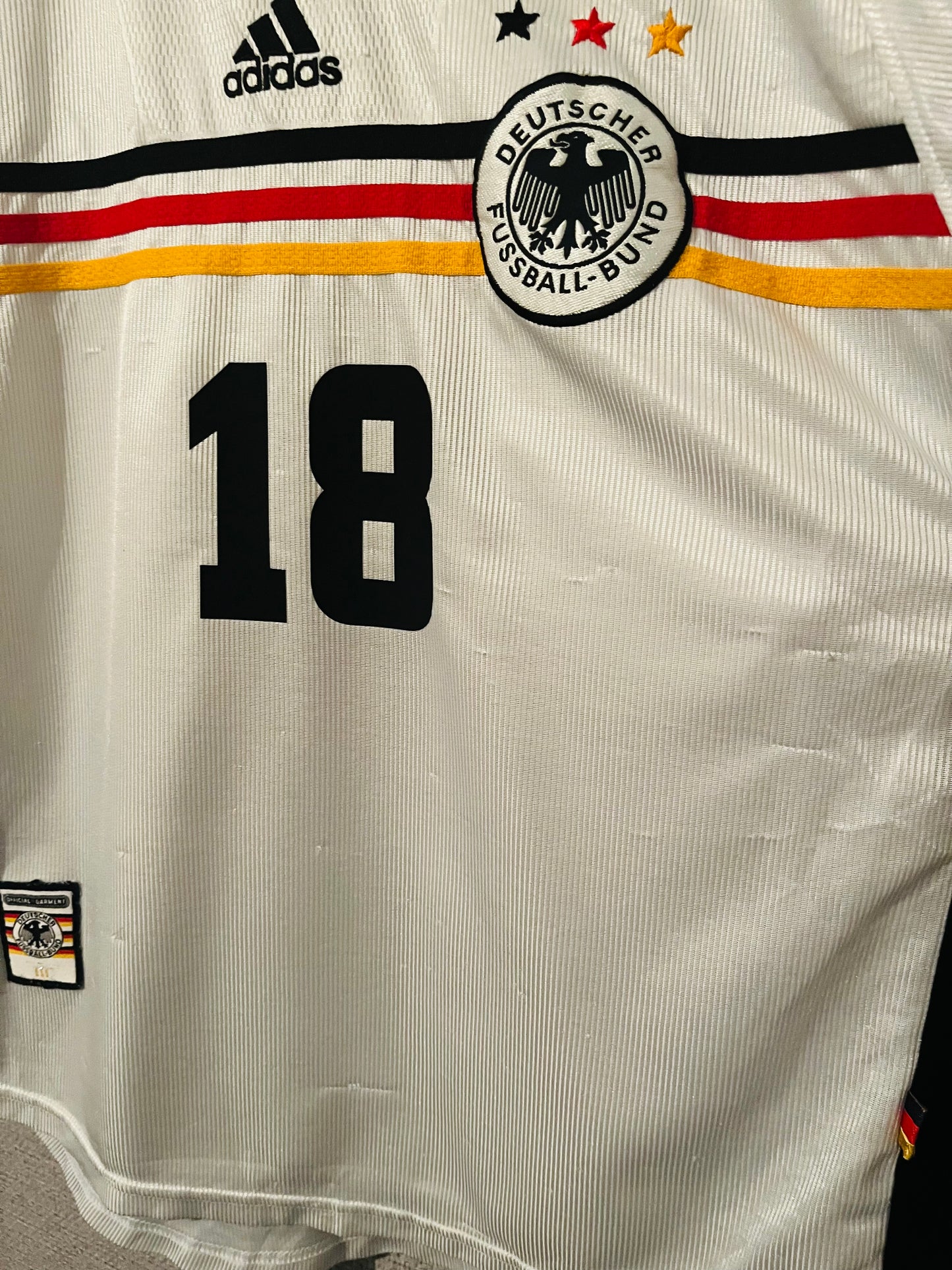 Germany home football shirt 1998/2000 Klinsmann Large