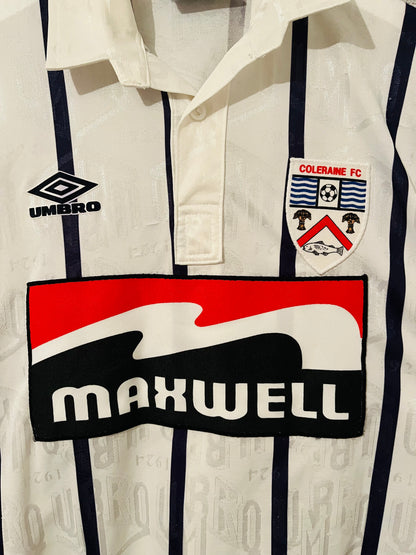 Coleraine home football shirt 1994/95 Medium