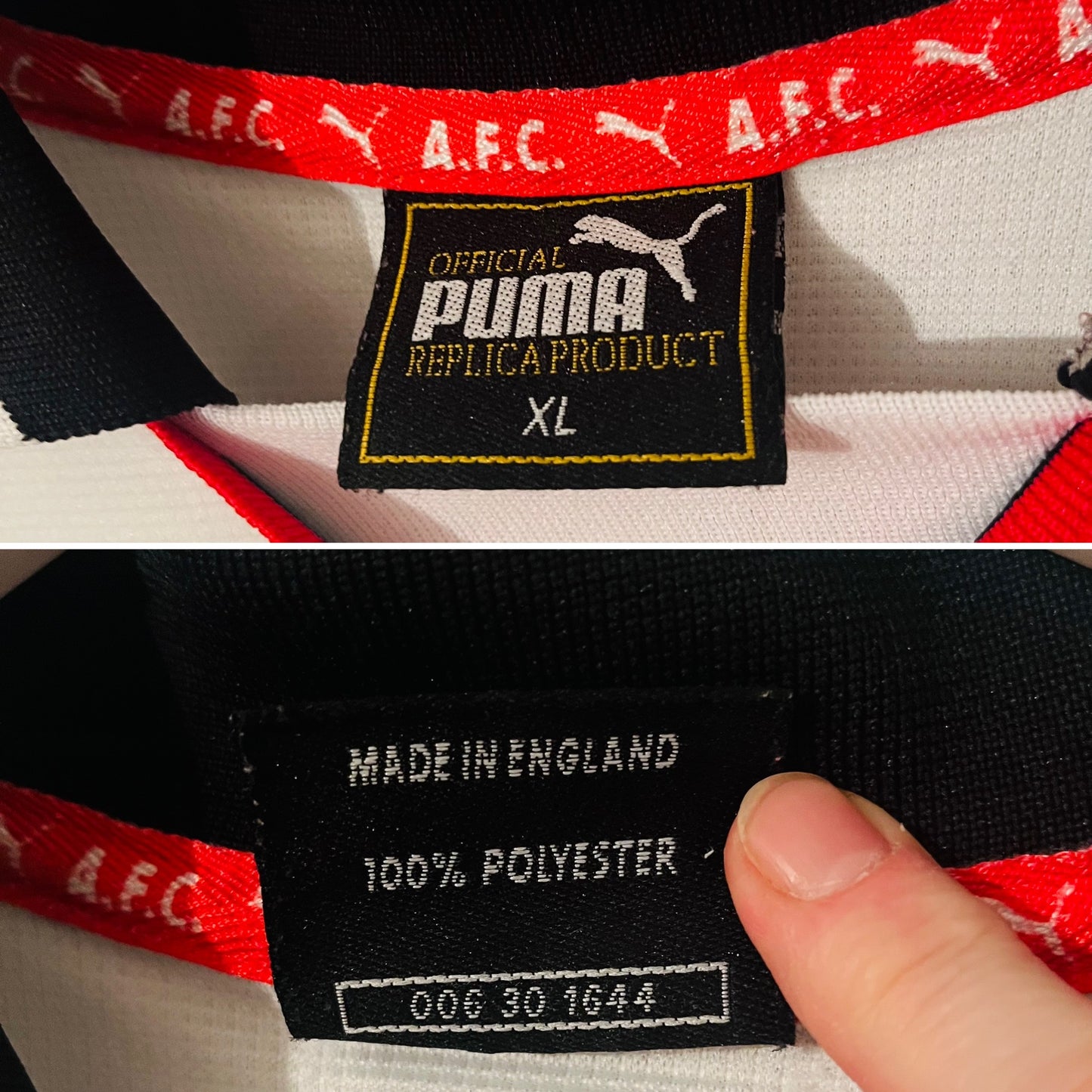 Aberdeen away football shirt 1997/98 XL