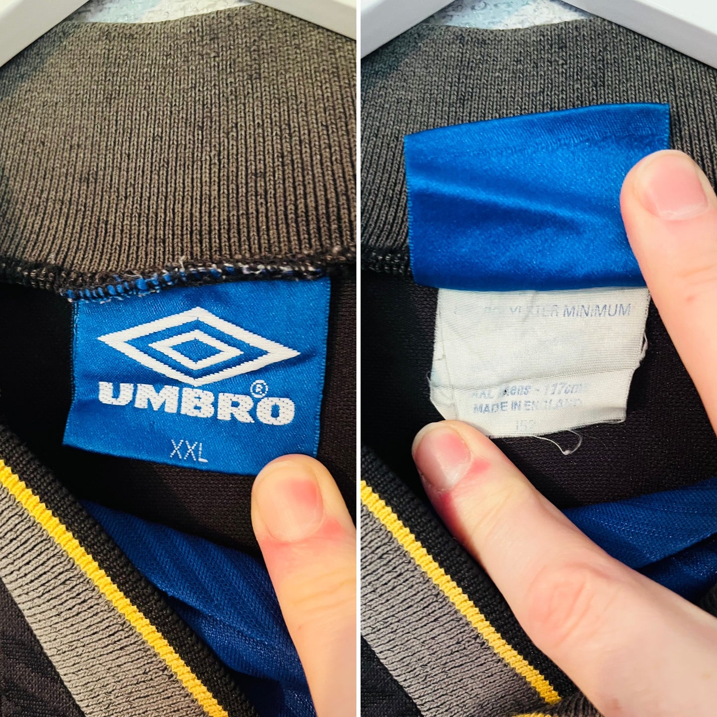 Manchester United away football shirt 1994/95 Cantona XXL