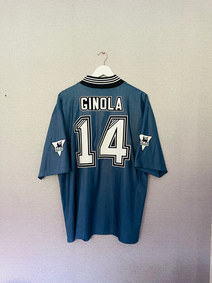 Newcastle United away football shirt 1996/97 Ginola XL
