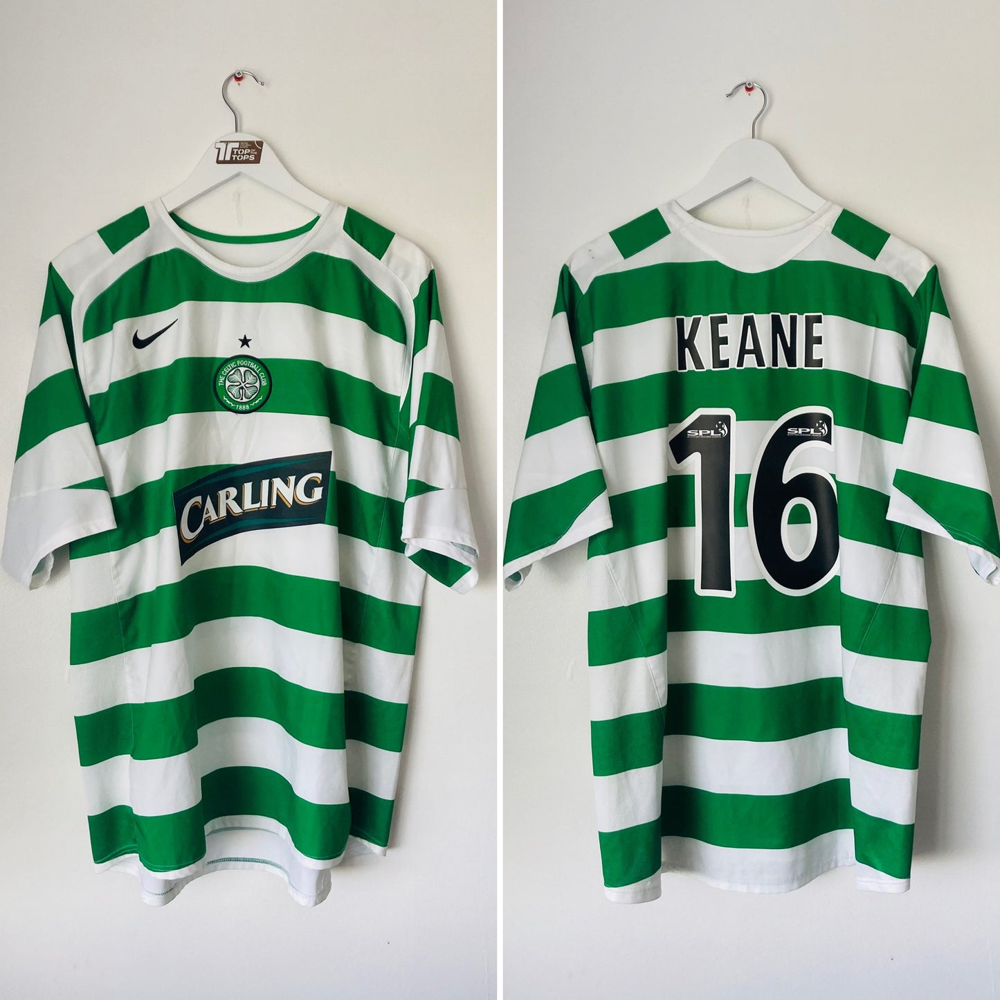Glasgow Celtic home football shirt 2005/06 Roy Keane XL