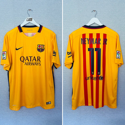 Barcelona away football shirt 2015/16 Neymar XL