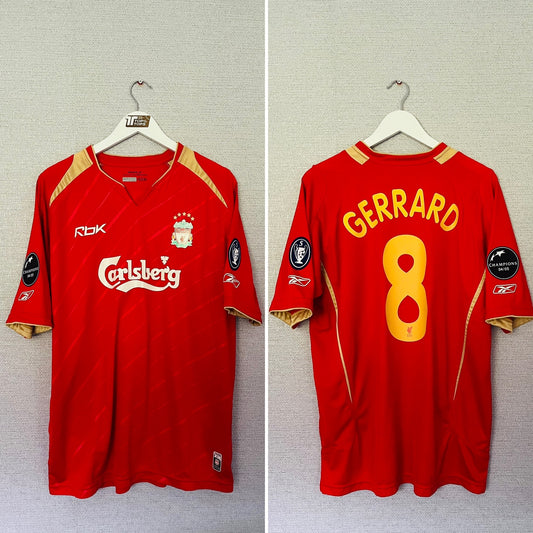 Liverpool home football shirt 2005/06 Gerrard Large