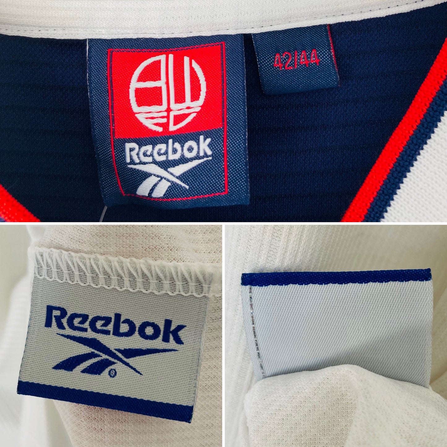 Bolton Wanderers home football shirt 1999/2001 Gudjohnsen BNWTs
