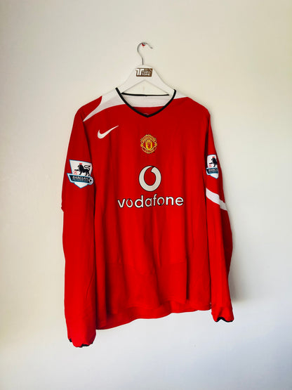 Manchester United home football shirt 2004/05 Keane XL