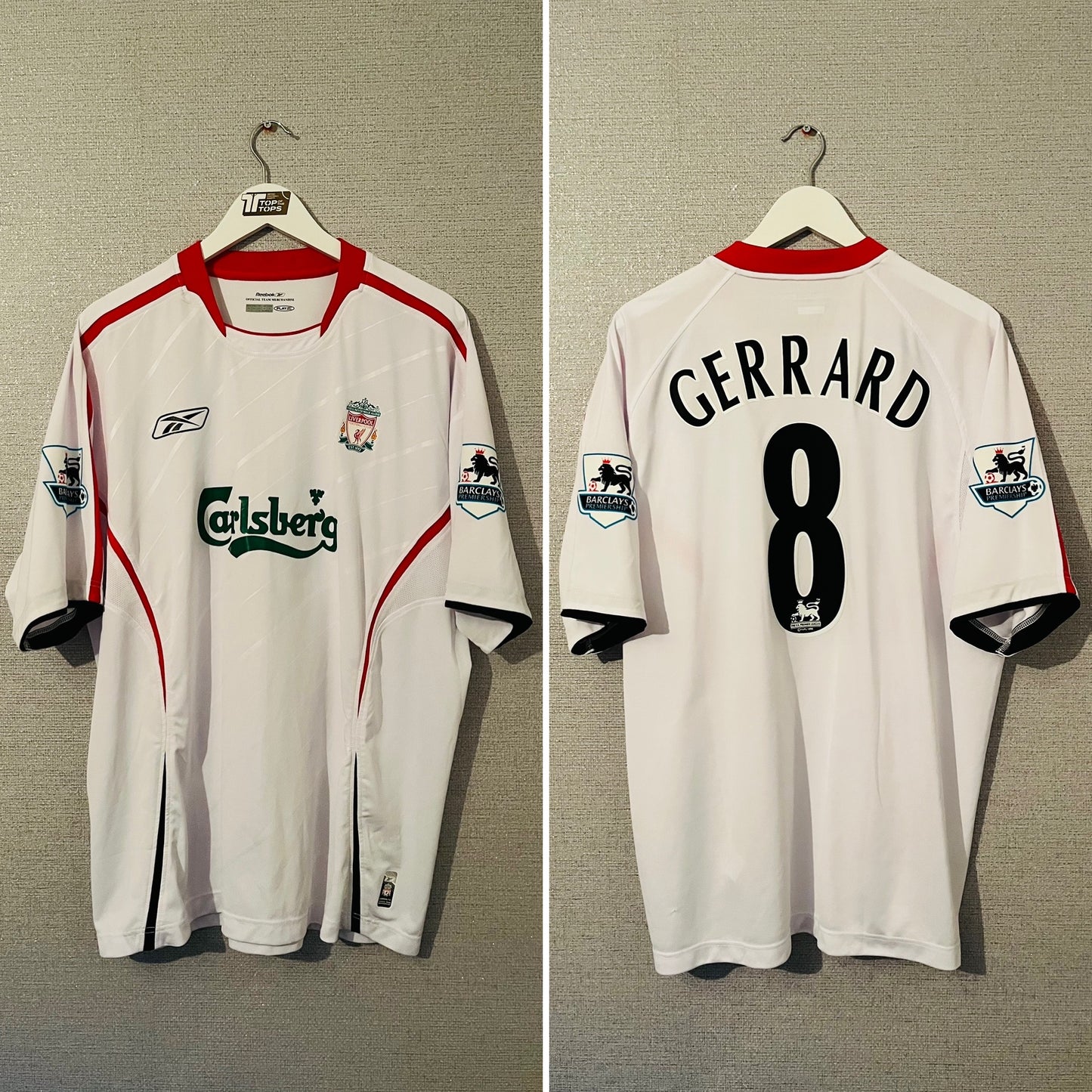 Liverpool away football shirt 2005/06 Gerrard XL