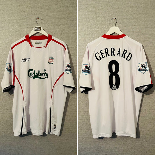 Liverpool away football shirt 2005/06 Gerrard XL