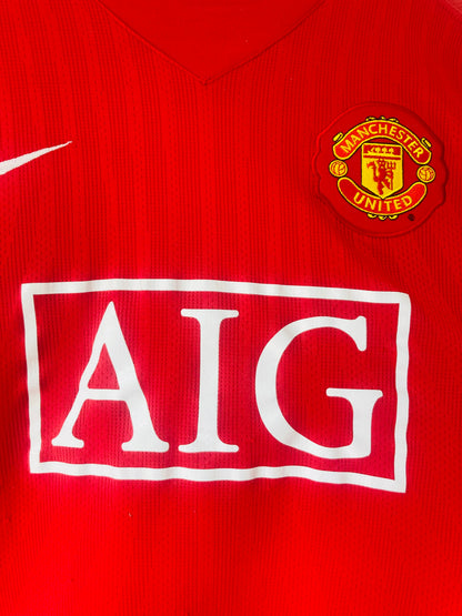Manchester United home football shirt 2007/08 CR7 Medium