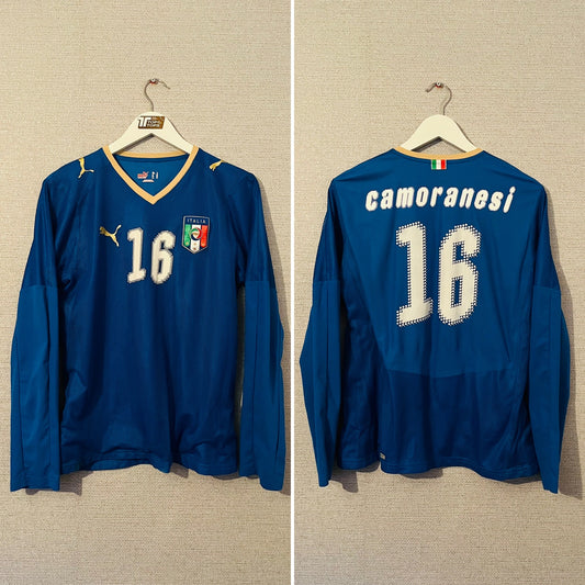 Italy home football shirt player version 2007/09 Camoranesi Small