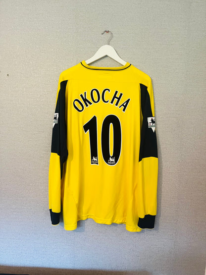 Bolton Wanderers away football shirt 2002/03 Okocha XXL