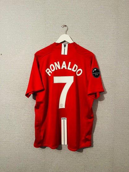 Manchester United home football shirt 2008/09 CR7 XL