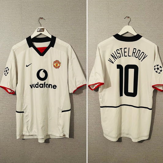 Manchester United away football shirt 2002/03 Van Nistelrooy Large
