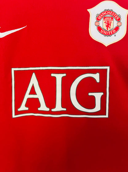 Manchester United home football shirt 2006/07 Larsson Medium