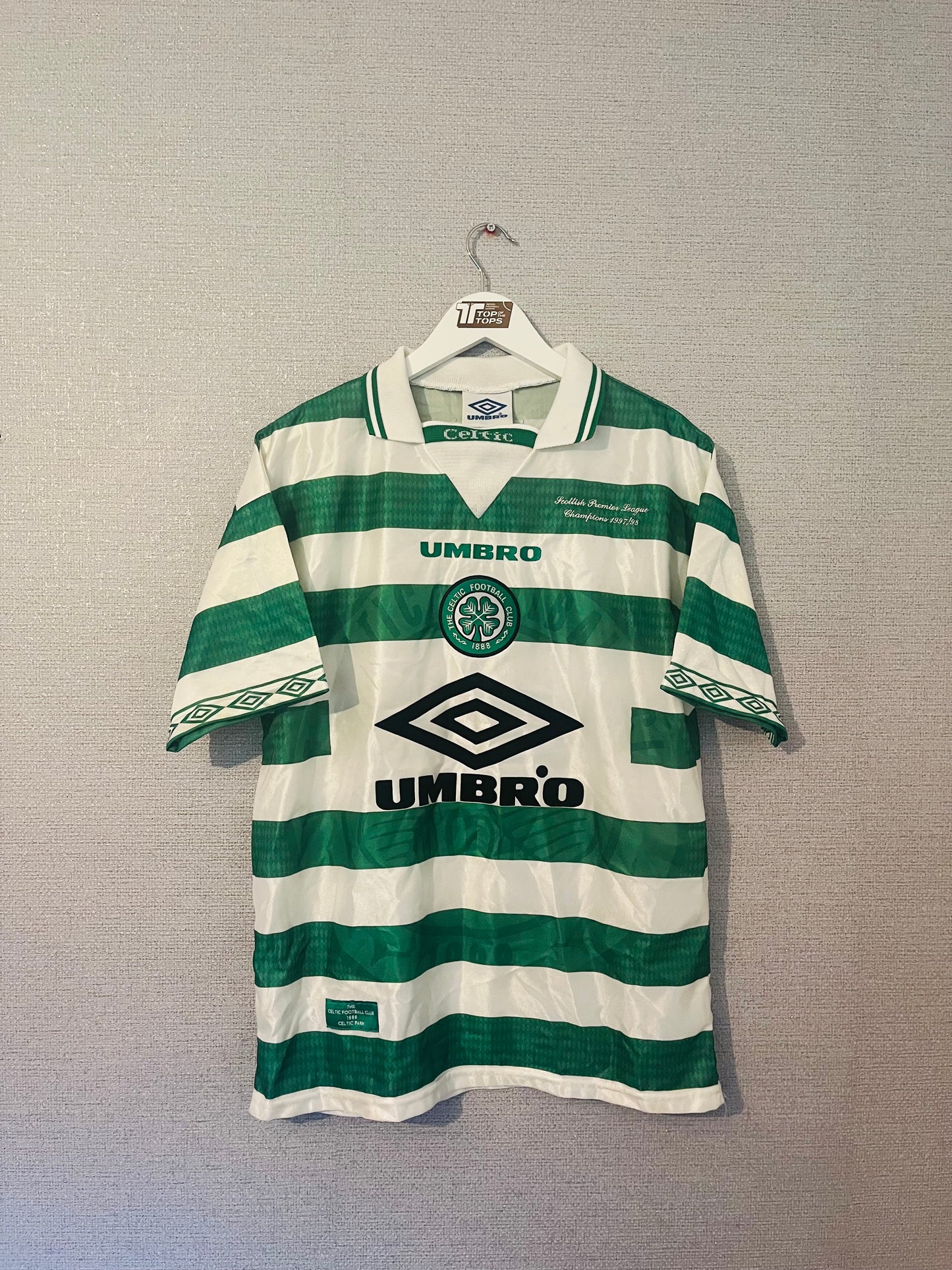 Glasgow Celtic home football shirt 1998/99 Medium