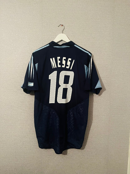 Argentina away football shirt 2004/05 Messi Medium
