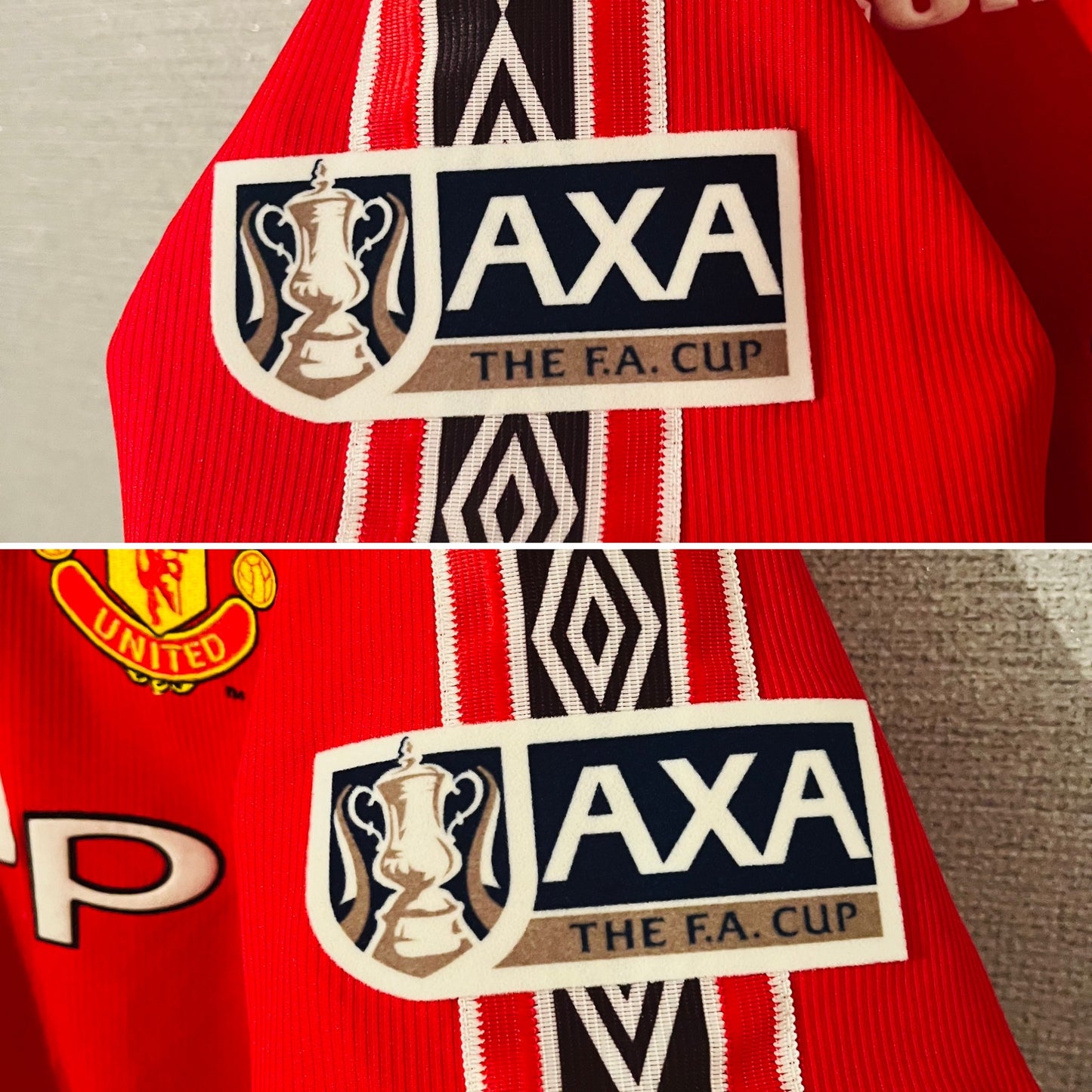 Manchester United home football shirt 1998/99 Keane XL