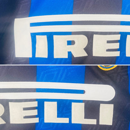 Inter Milan home football shirt 1995/96 Carlos Large