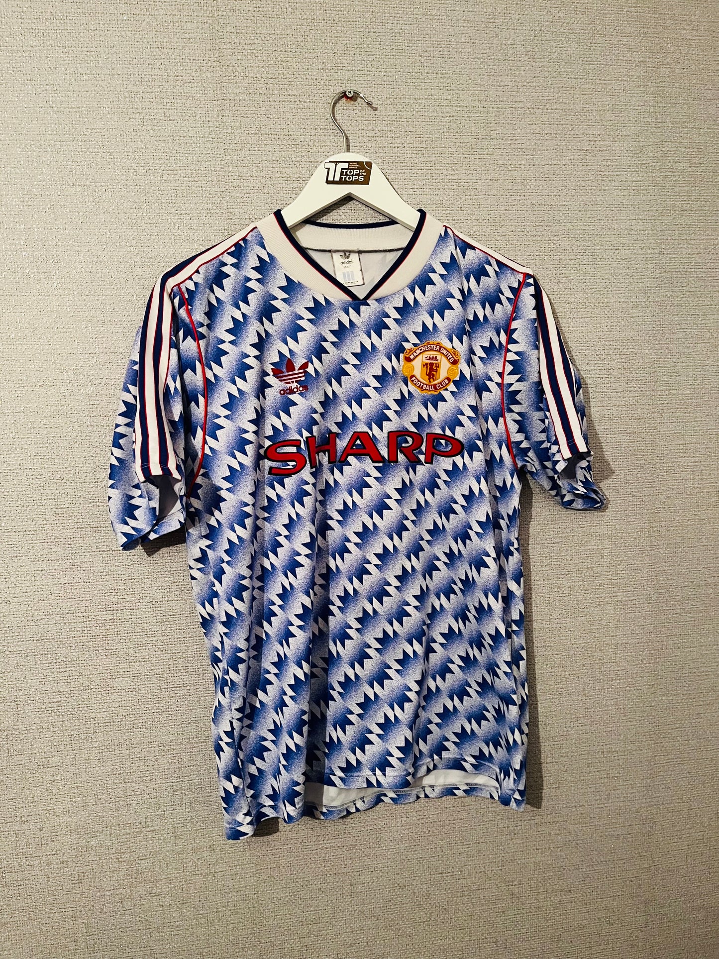 Manchester United away football shirt 1990/92 medium