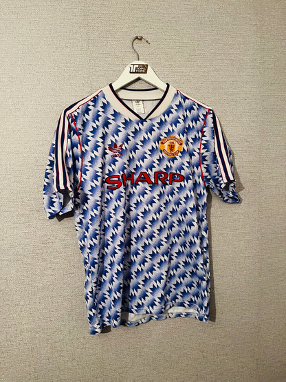 Manchester United away football shirt 1990/92 medium
