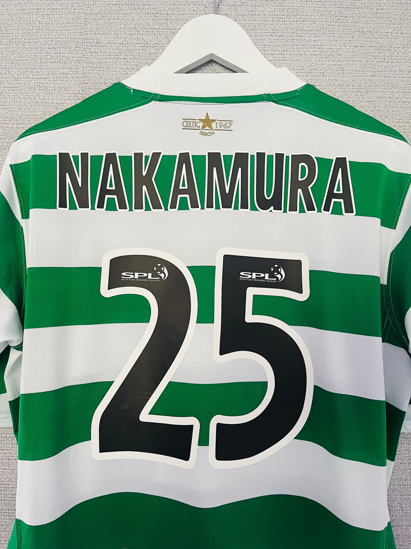 Glasgow Celtic home football shirt 2007/08 Nakamura Large