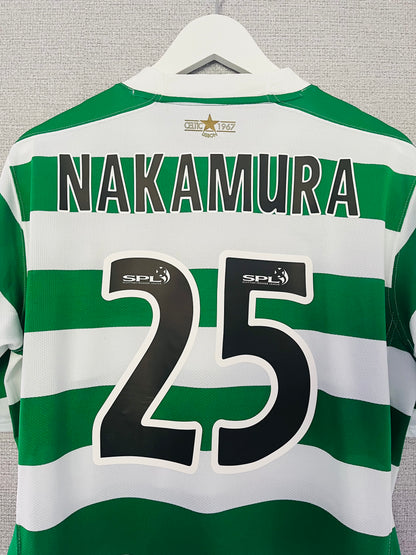 Glasgow Celtic home football shirt 2007/08 Nakamura Large