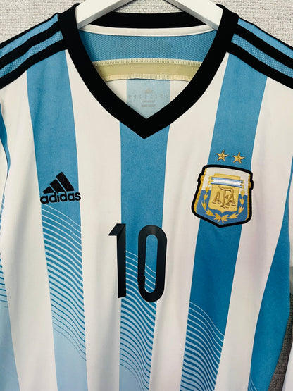 Argentina home football shirt     W/C 2014 Messi Medium
