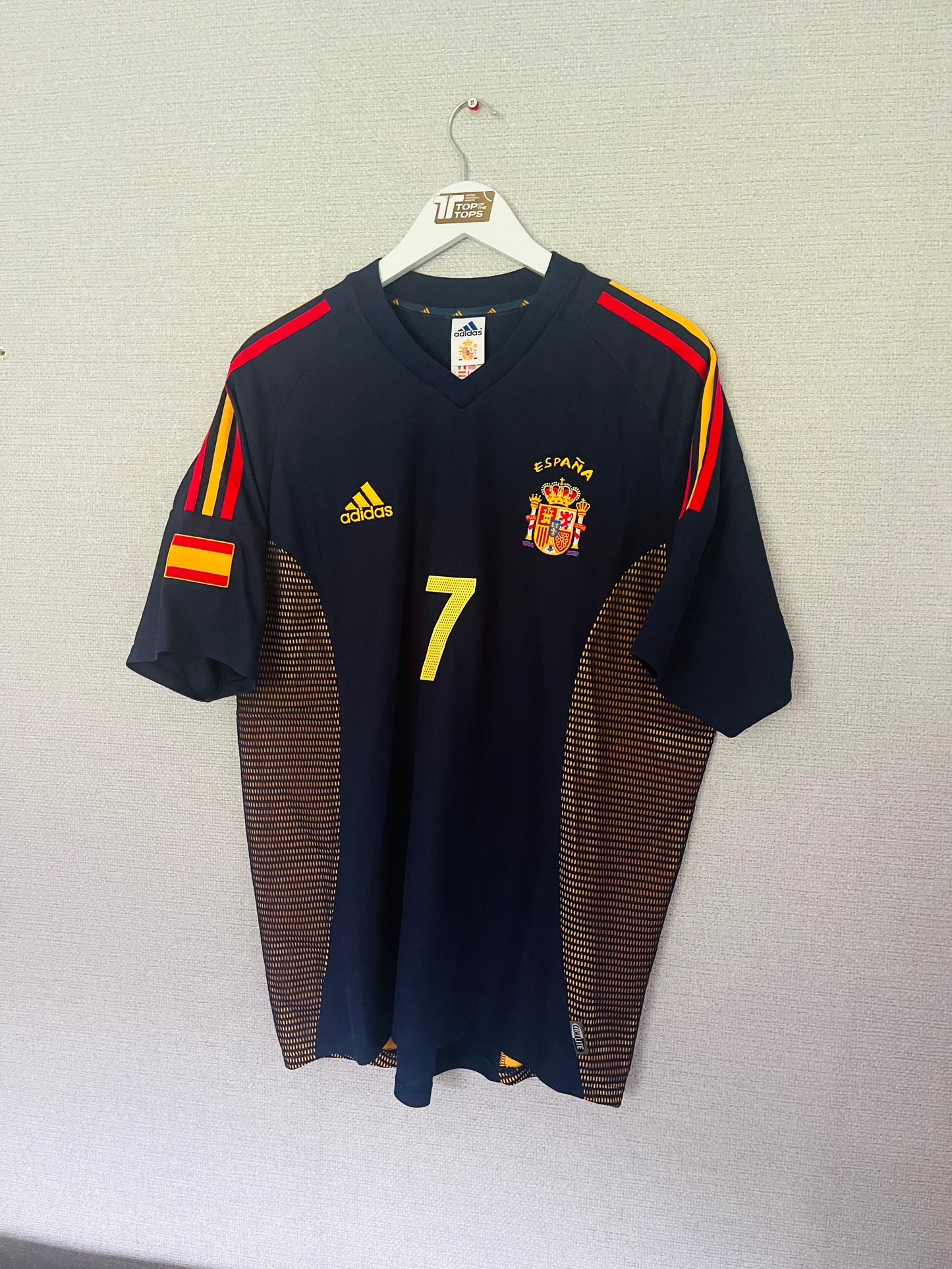 Spain away football shirt            W/C 2002 Raul Large
