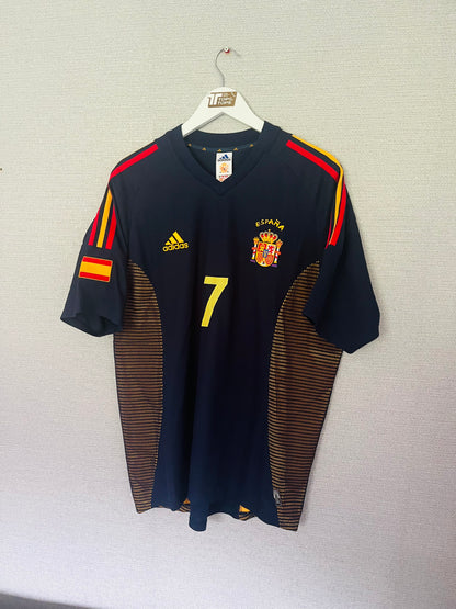 Spain away football shirt            W/C 2002 Raul Large