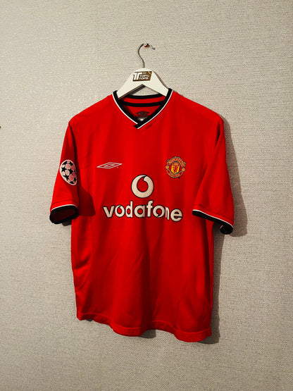 Manchester United home football shirt 2000/02 Beckham Small