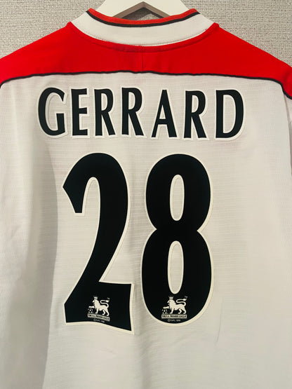 Liverpool away football shirt 1998/2000 Gerrard Medium
