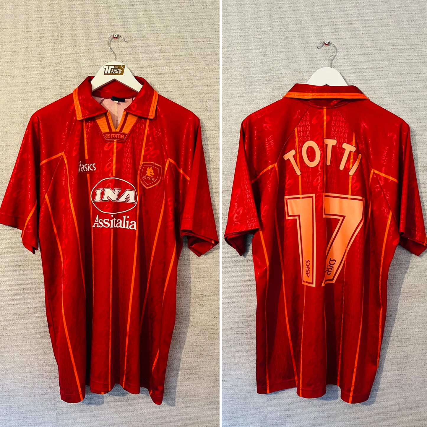Roma third football shirt 1996/97 Totti XL