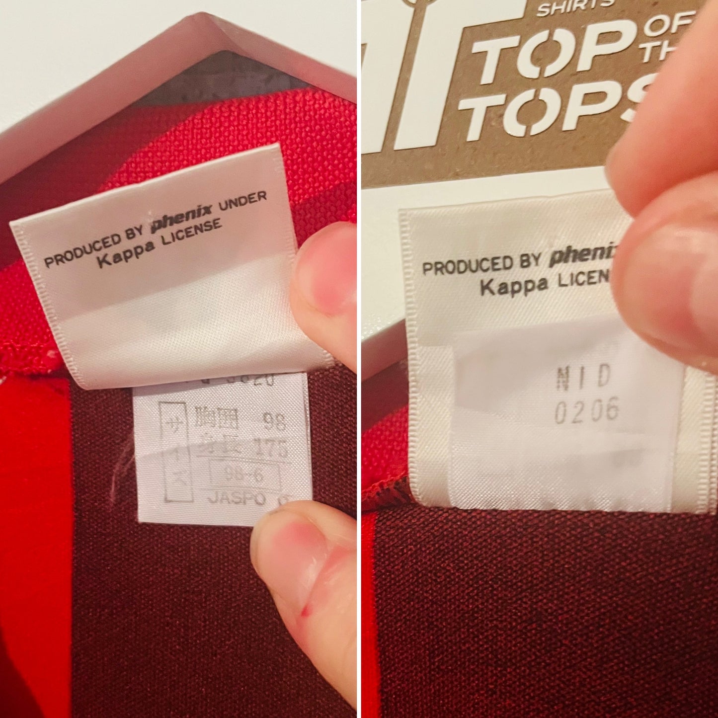 AC Milan home football shirt 1986/87 Large