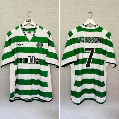 Glasgow Celtic home football shirt
2001/03 Larsson XL