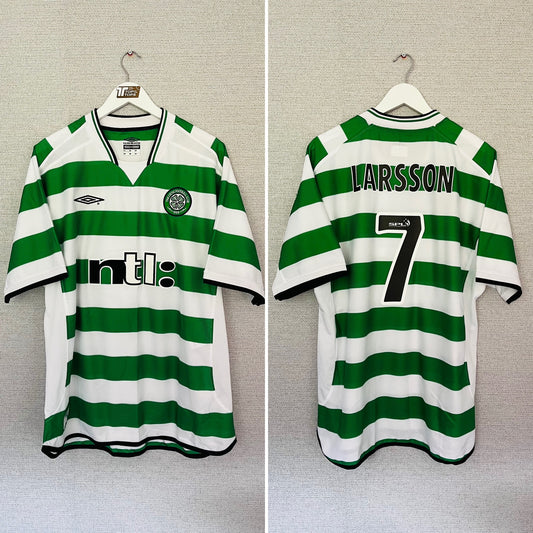 Glasgow Celtic home football shirt
2001/03 Larsson XL
