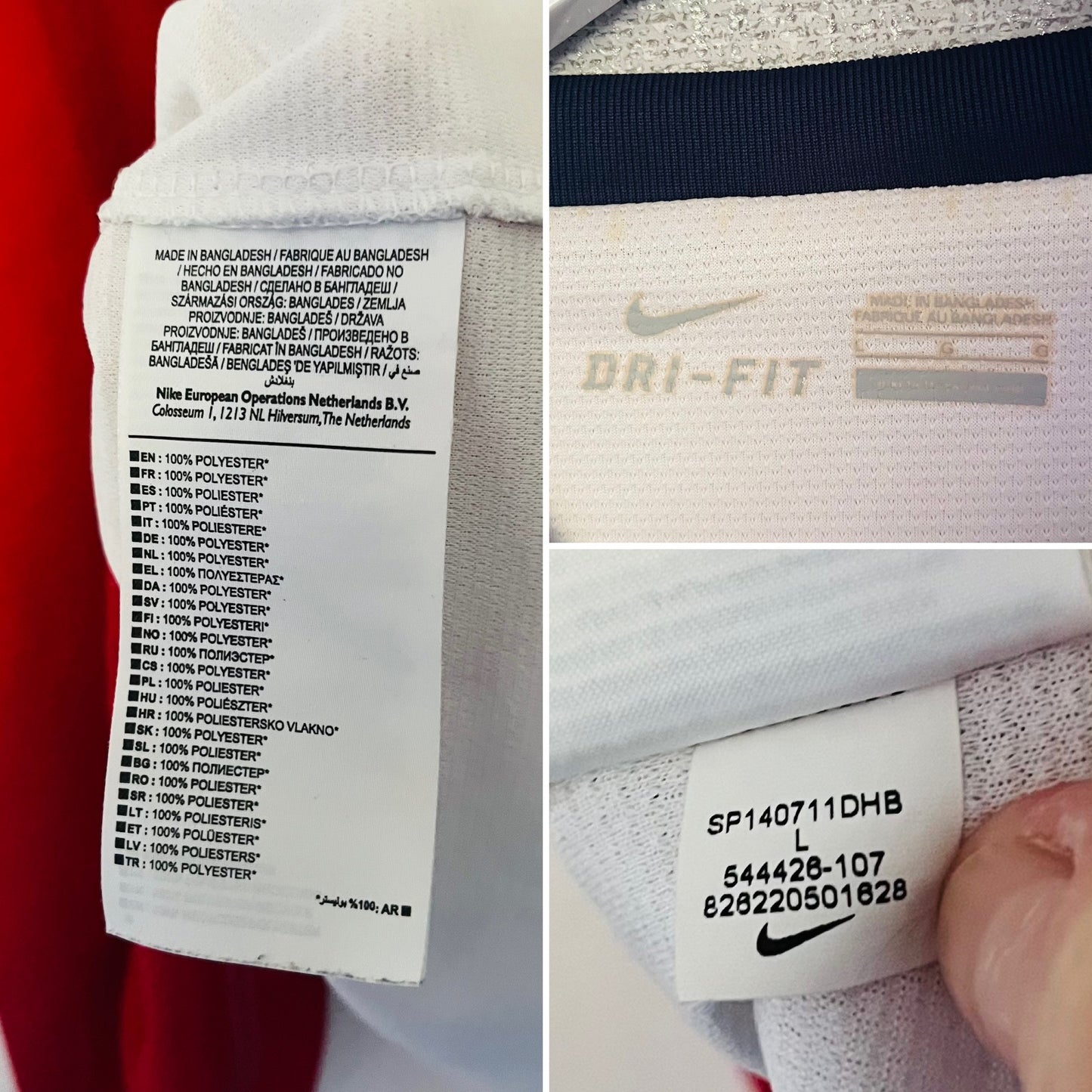 PSG away football shirt 2013/14 Beckham Medium