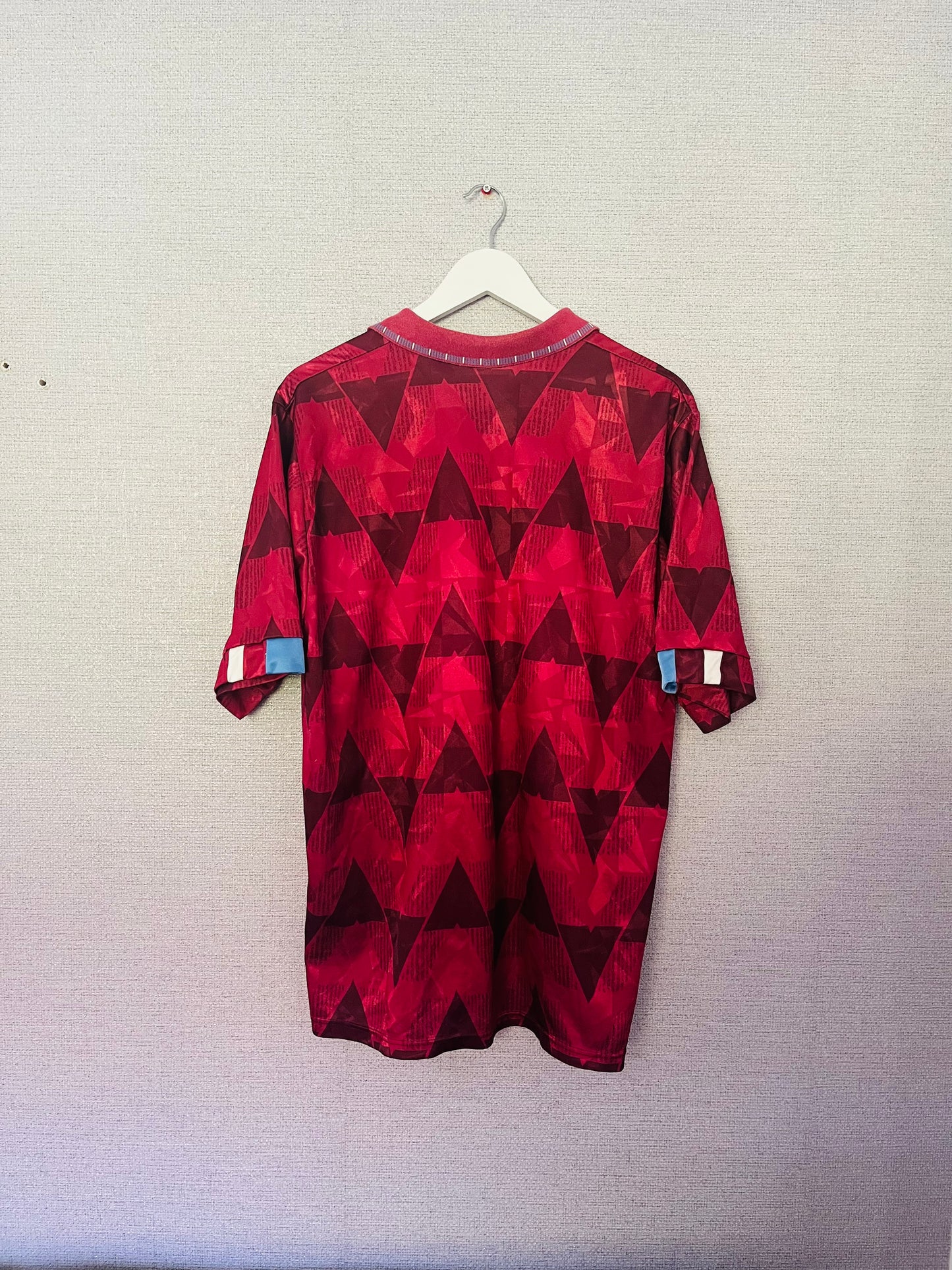 Manchester City away football shirt 1990/92 XL