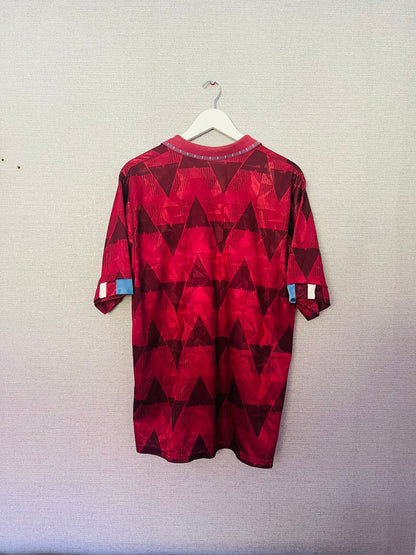 Manchester City away football shirt 1990/92 XL