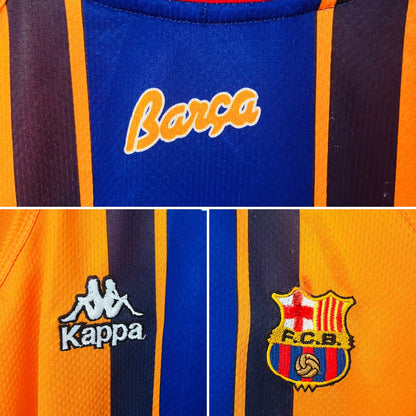 Barcelona away football shirt 1997/98 De La Pena Large