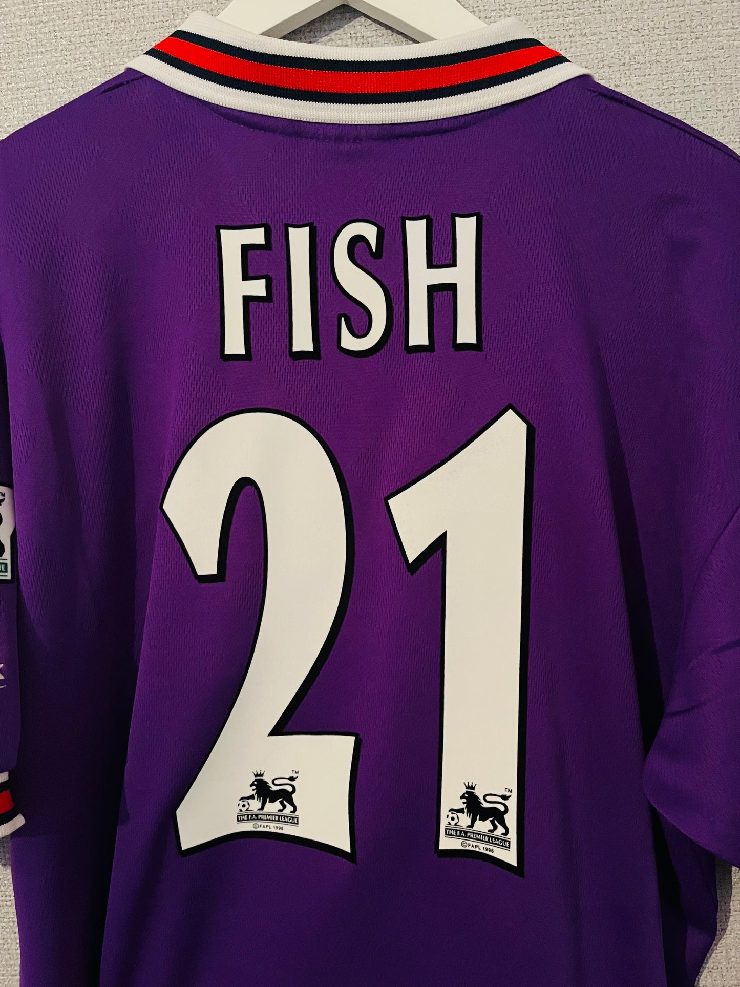 Bolton Wanderers away football shirt 1997/98 Fish Large