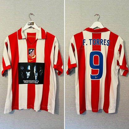 Atletico Madrid home centenary football shirt 2003/04 Torres Large