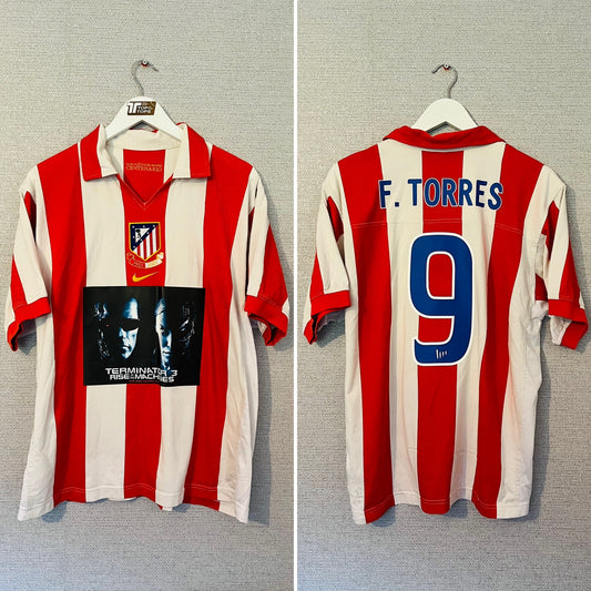 Atletico Madrid home centenary football shirt 2003/04 Torres Large
