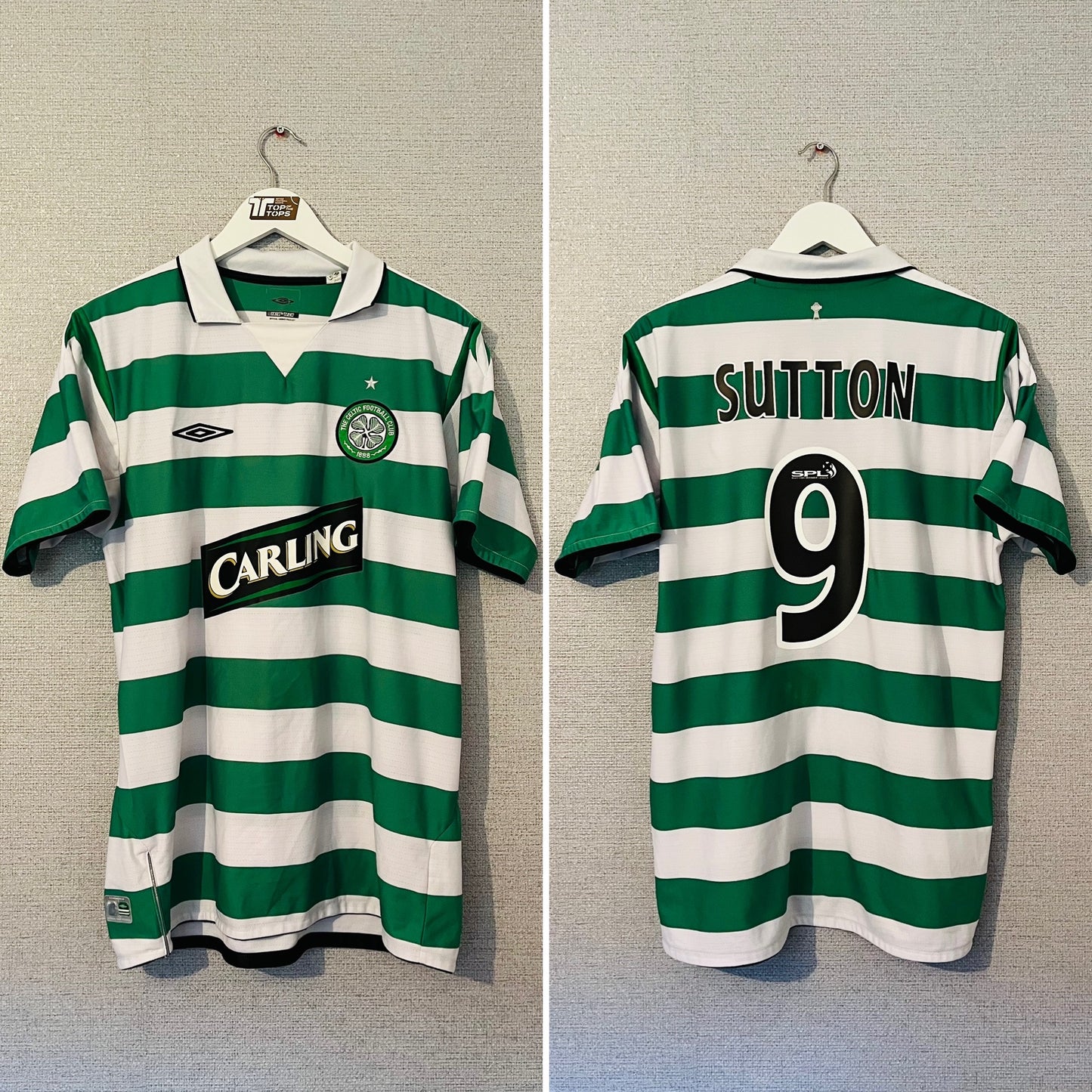 Glasgow Celtic home football shirt
2004/05 Sutton Large