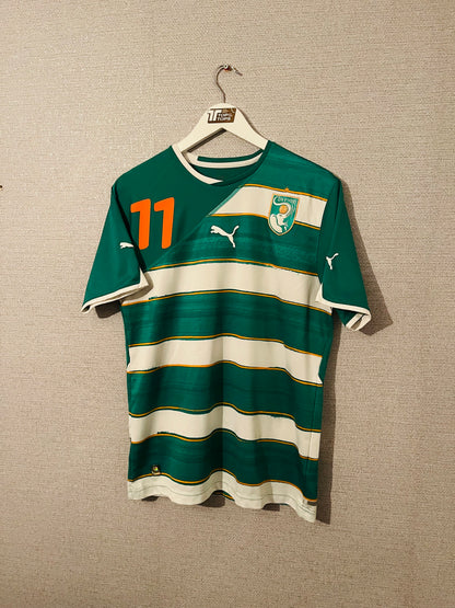 Ivory Coast away football shirt  W/C 2010 Drogba Medium