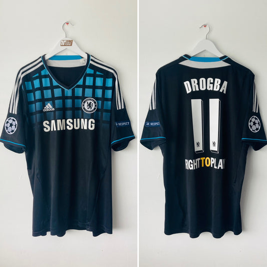 Chelsea away football shirt 2011/12 Drogba XL