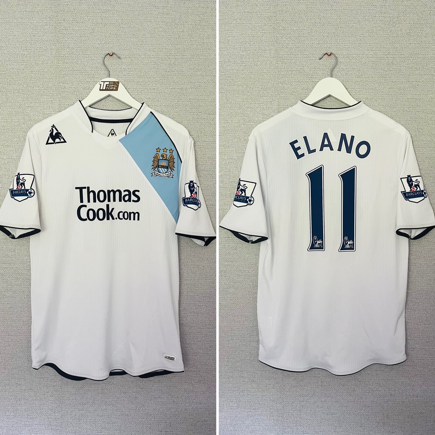 Manchester City third football shirt 2007/08 Elano Medium