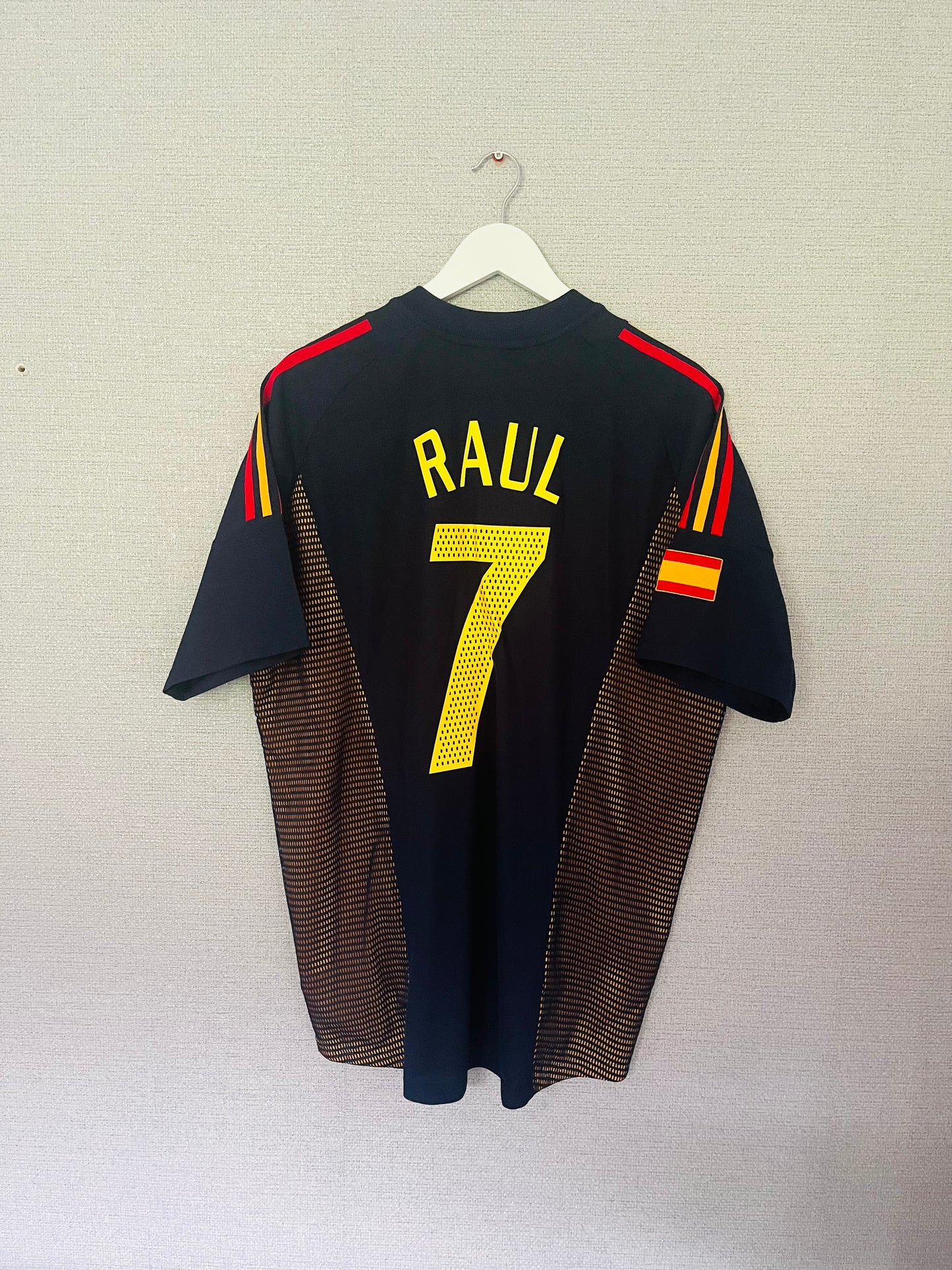 Spain away football shirt            W/C 2002 Raul Large