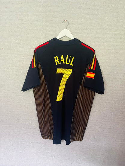 Spain away football shirt            W/C 2002 Raul Large