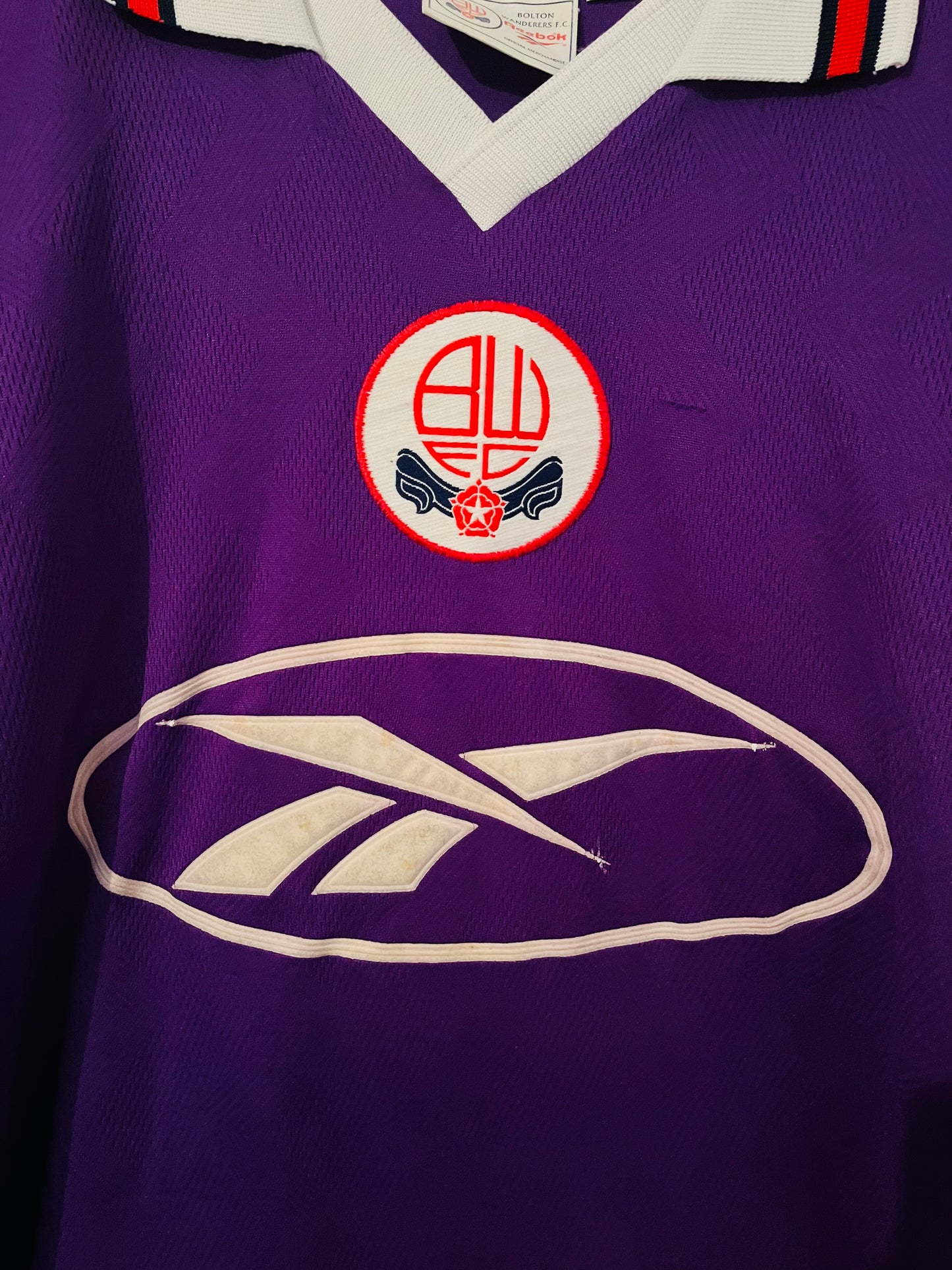 Bolton Wanderers away football shirt 1997/98 Fish Large